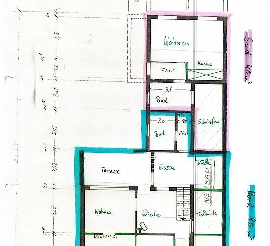 Elbe-ferien 2 شقة *